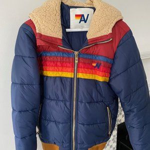 RARE Aviator Nation Jacket size small ($850 retail) Rainbow Stripe